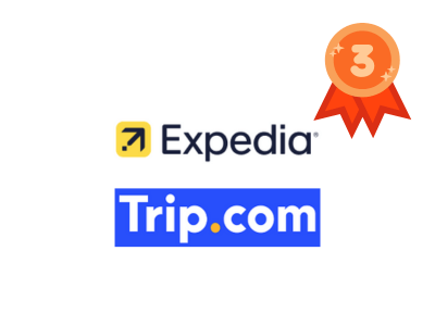 ランキング2位「ExpediaとTrip.com」